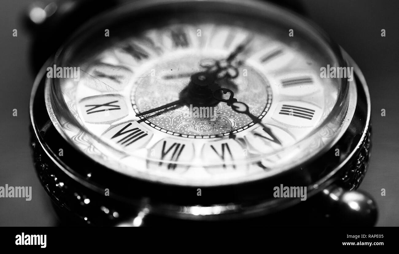Clock gears time machinery Black and White Stock Photos & Images - Alamy