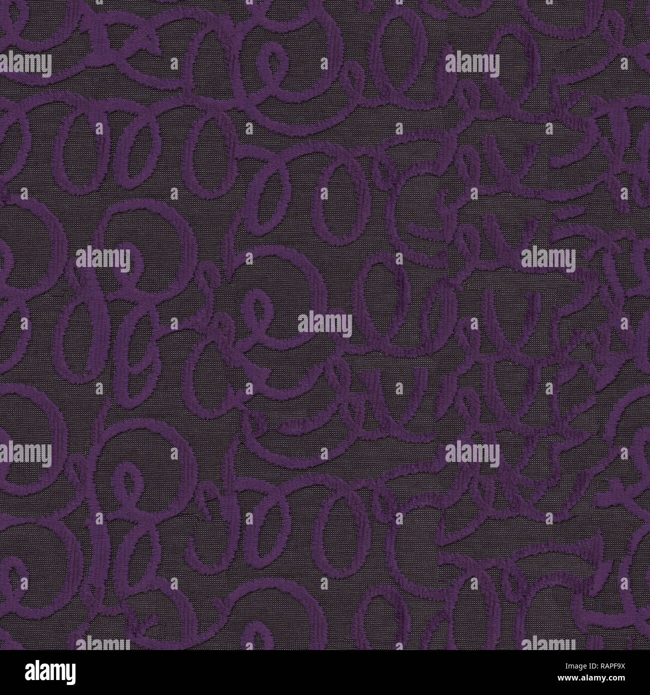 Seamless Decorative Purple Fabric Background Textile Pattern Stock