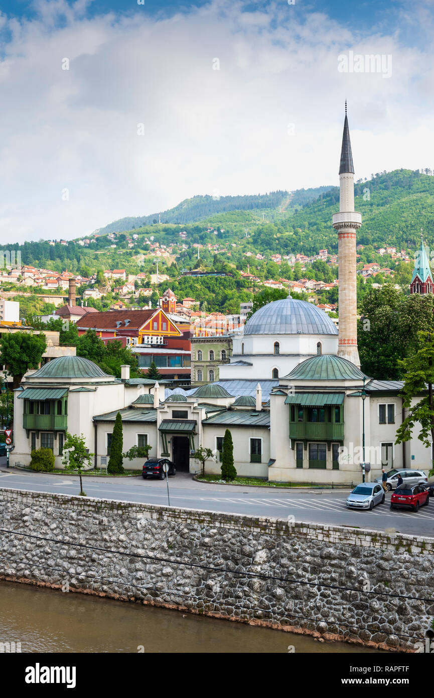 Classical ottoman style Emperor’s Mosque or Careva Džamija, Built in