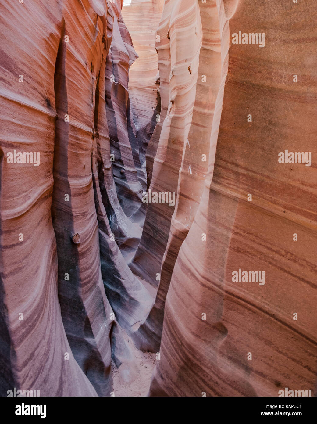 Zebra Slot Canyon in Grand Staircase-Escalante National Monument in Utah Stock Photo