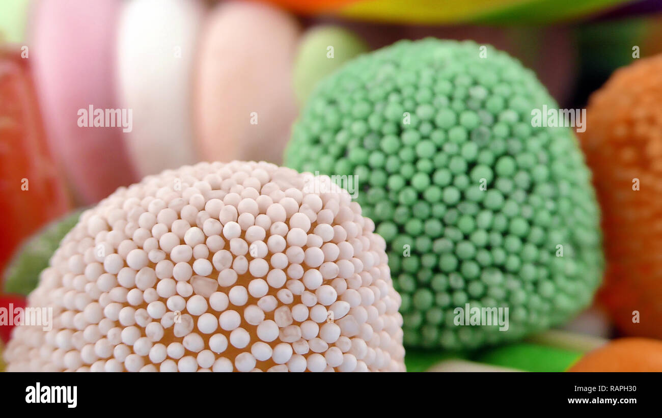 Candy Sweet Jelly Lolly and Delicious Sugar Dessert Stock Photo - Alamy