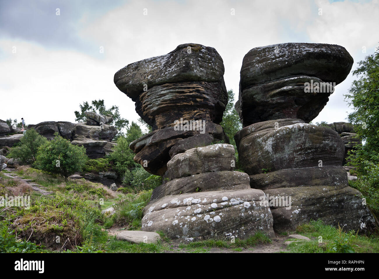 Brimington Rocks Brimham rocks people hi-res stock photography and images - Alamy