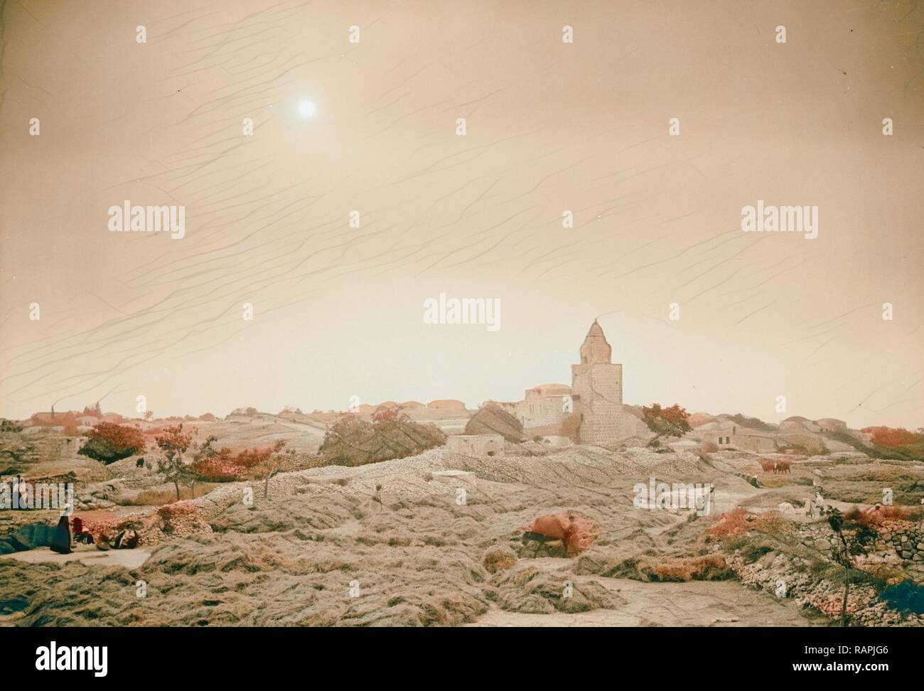 Halhul village at kilometer 30 on Hebron road Threshing floors of