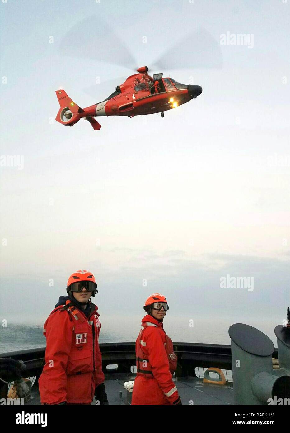 Members of the Coast Guard Cutter Bristol Bay, a 140foot ice breaking