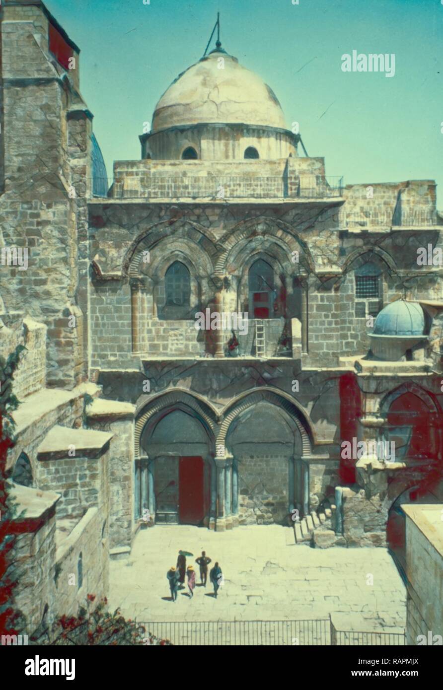 Church Of The Holy Sepulchre. 1950, Jerusalem, Israel. Reimagined By ...