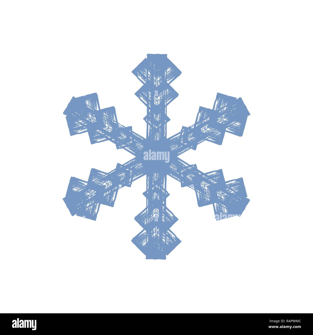 Grunge Isolated Snowflake Stock Vector Image & Art - Alamy