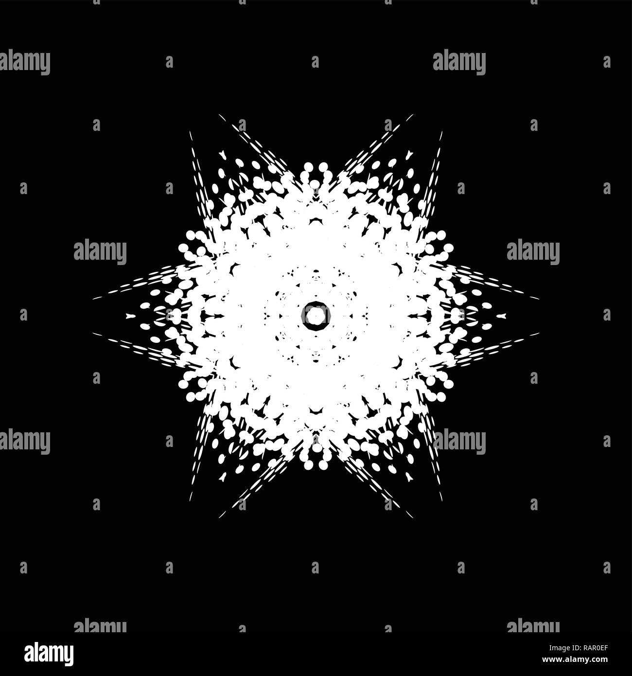 Grunge Snowflake Isolated Stock Vector Image & Art - Alamy