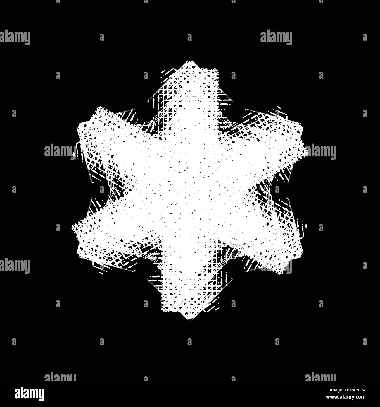 Grunge Isolated Snowflake Stock Vector Image & Art - Alamy