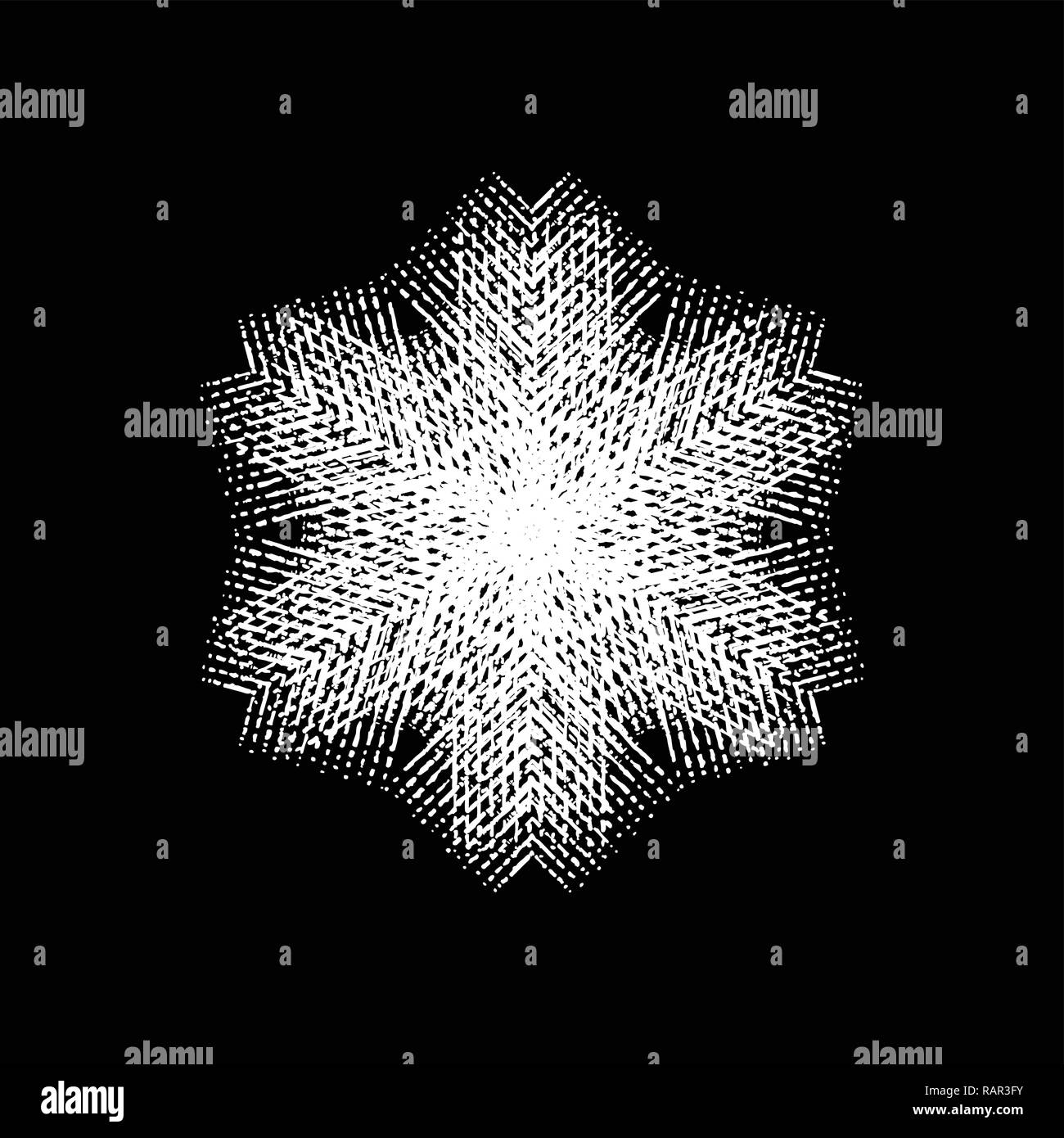 Grunge Isolated Snowflake Stock Vector Image & Art - Alamy