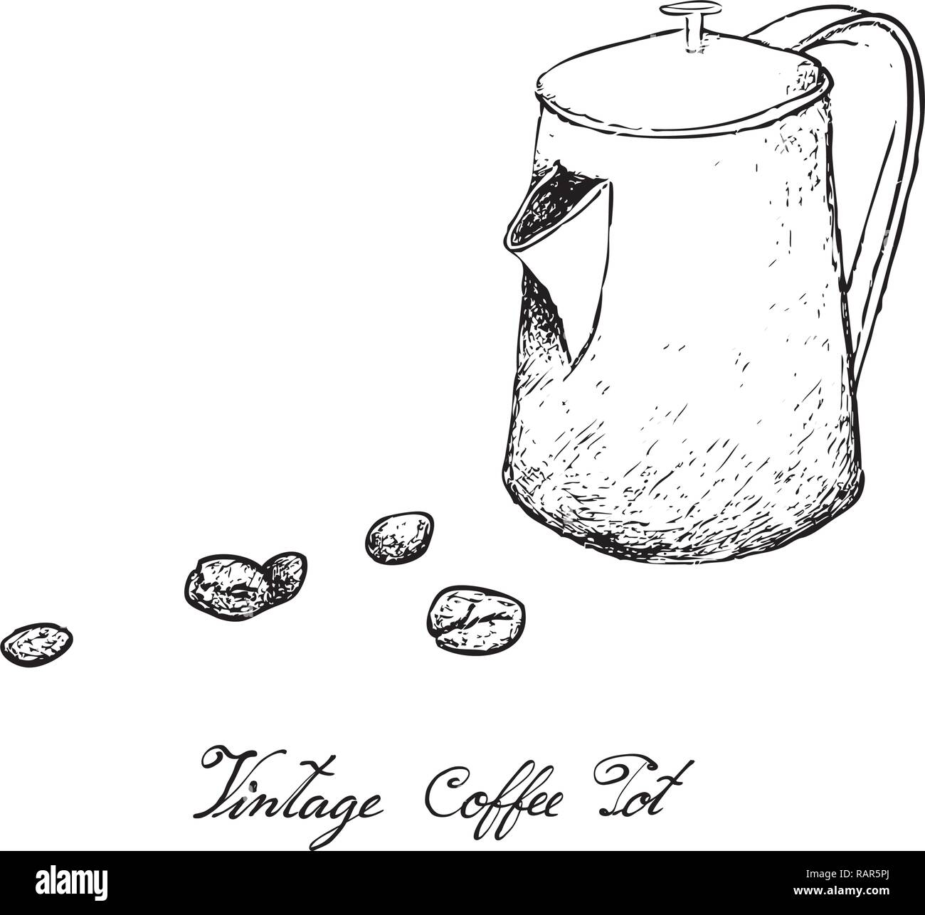 https://c8.alamy.com/comp/RAR5PJ/illustration-hand-drawn-sketch-of-coffee-beans-with-vintage-metal-pot-isolated-on-white-background-an-utensil-used-to-brew-coffee-RAR5PJ.jpg