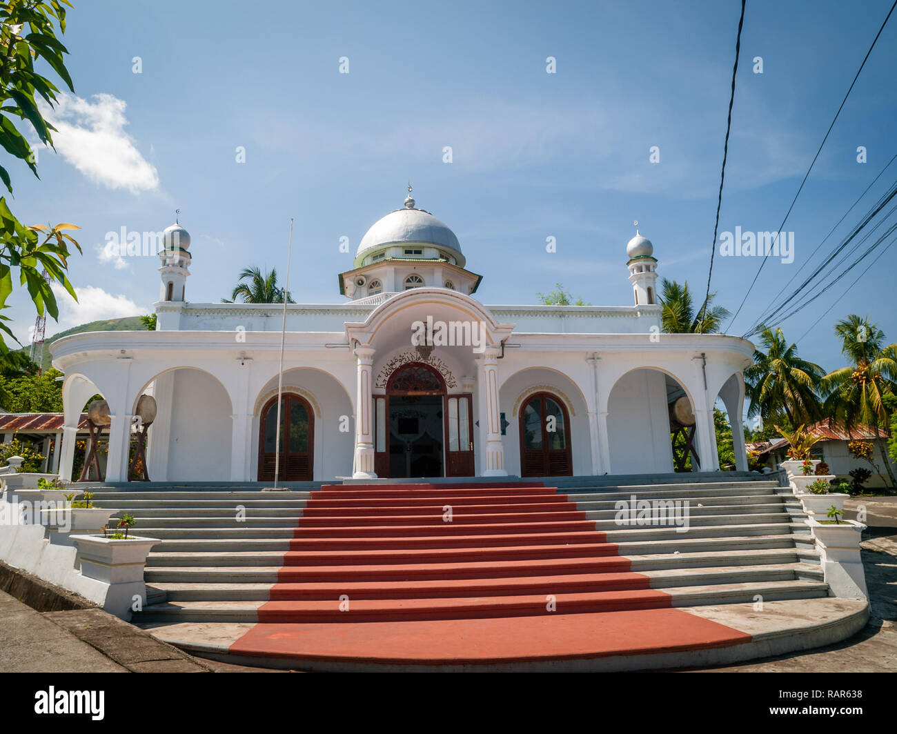 Mosque at Banda island, Indonesia, Asia Stock Photo