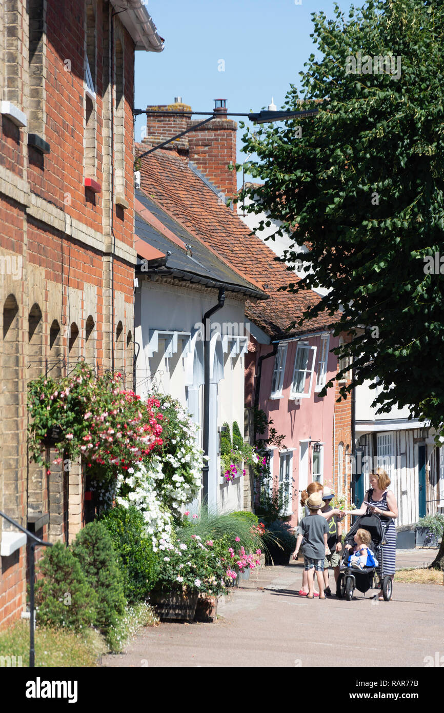 Period houses, Church Street, Lavenham, Suffolk, England, United