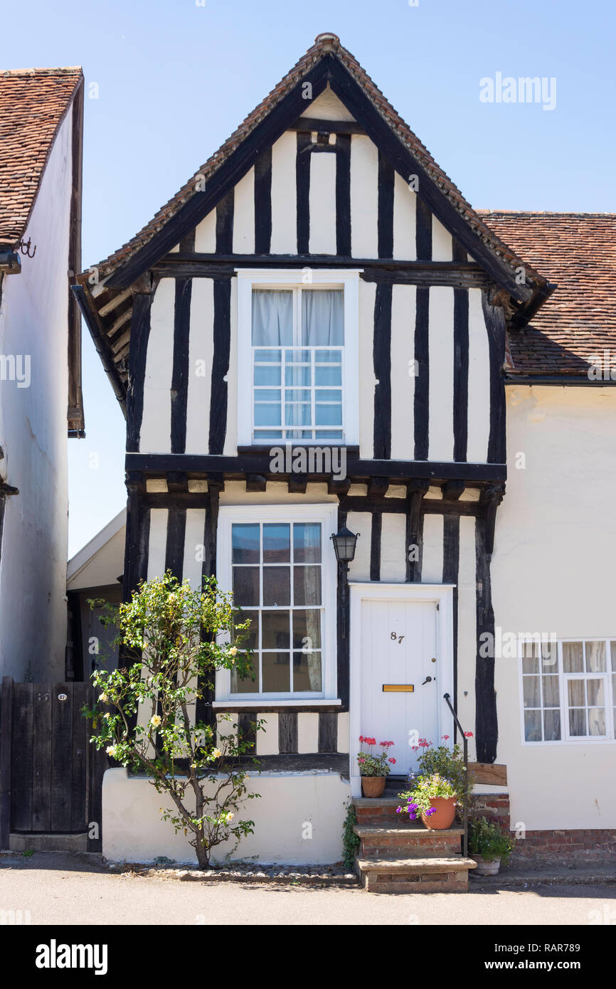 Period timberframed house, Church Street, Lavenham, Suffolk, England