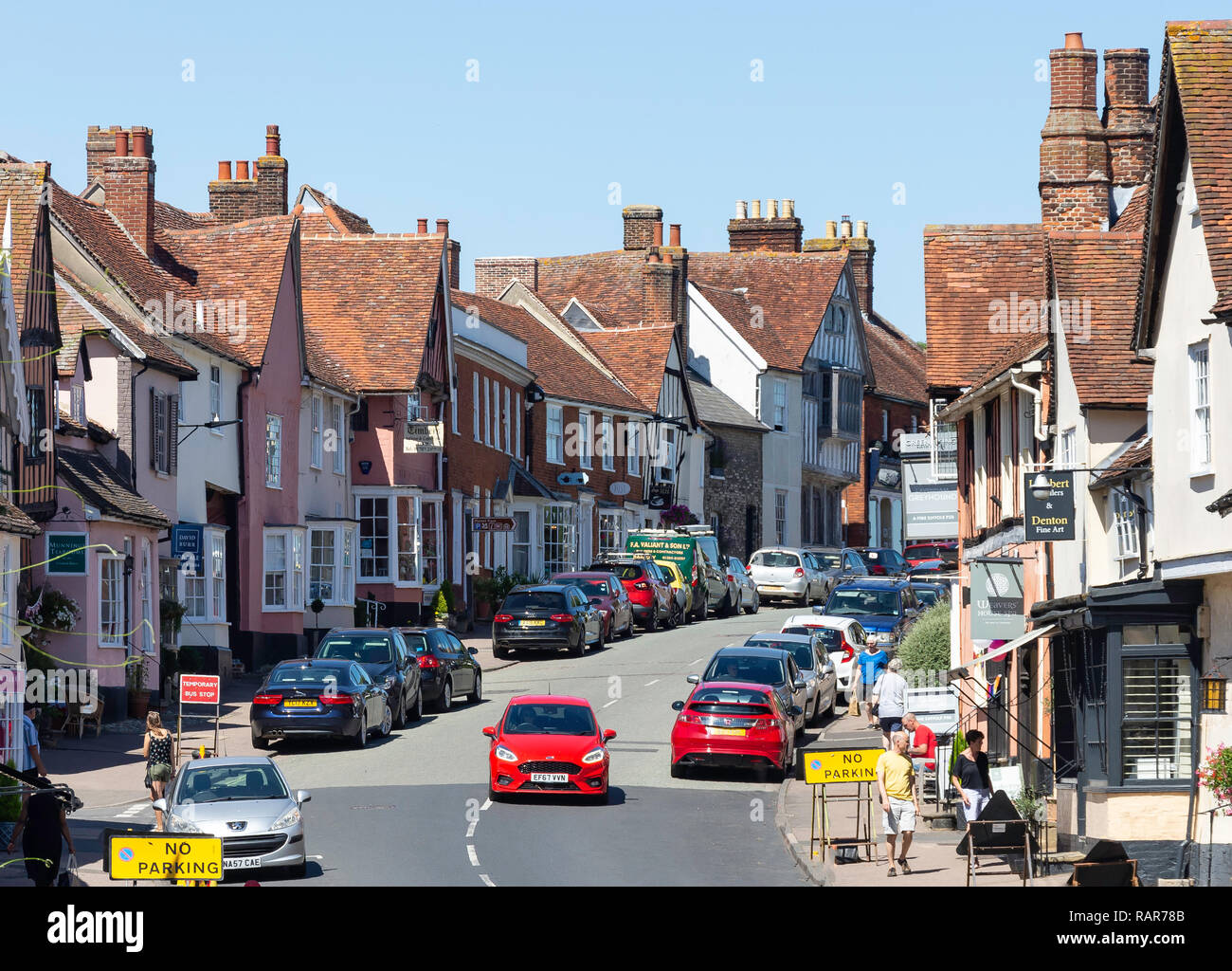 High Street, Lavenham, Suffolk, England, United Kingdom Stock Photo