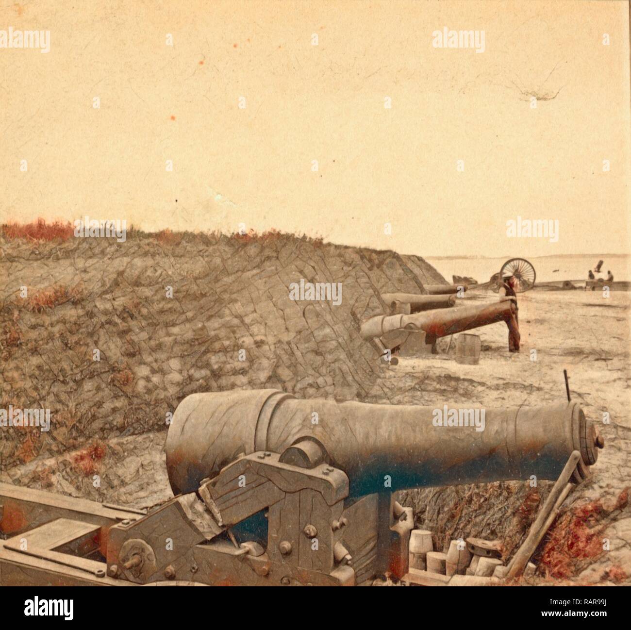 Fort Johnson, James Island, S.C., showing the face towards the channel