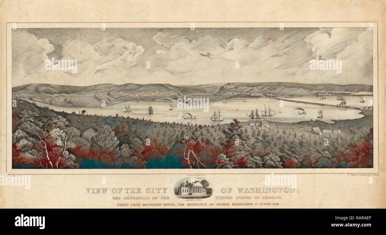 View of the city of Washington, the metropolis of the United States of ...
