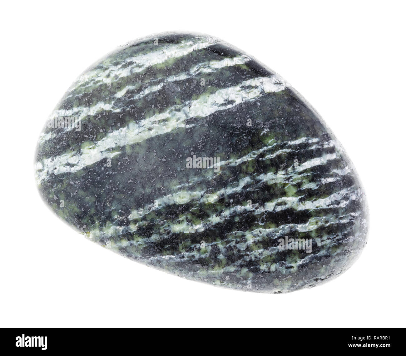 macro photography of natural mineral from geological collection polished chrysotile serpentine