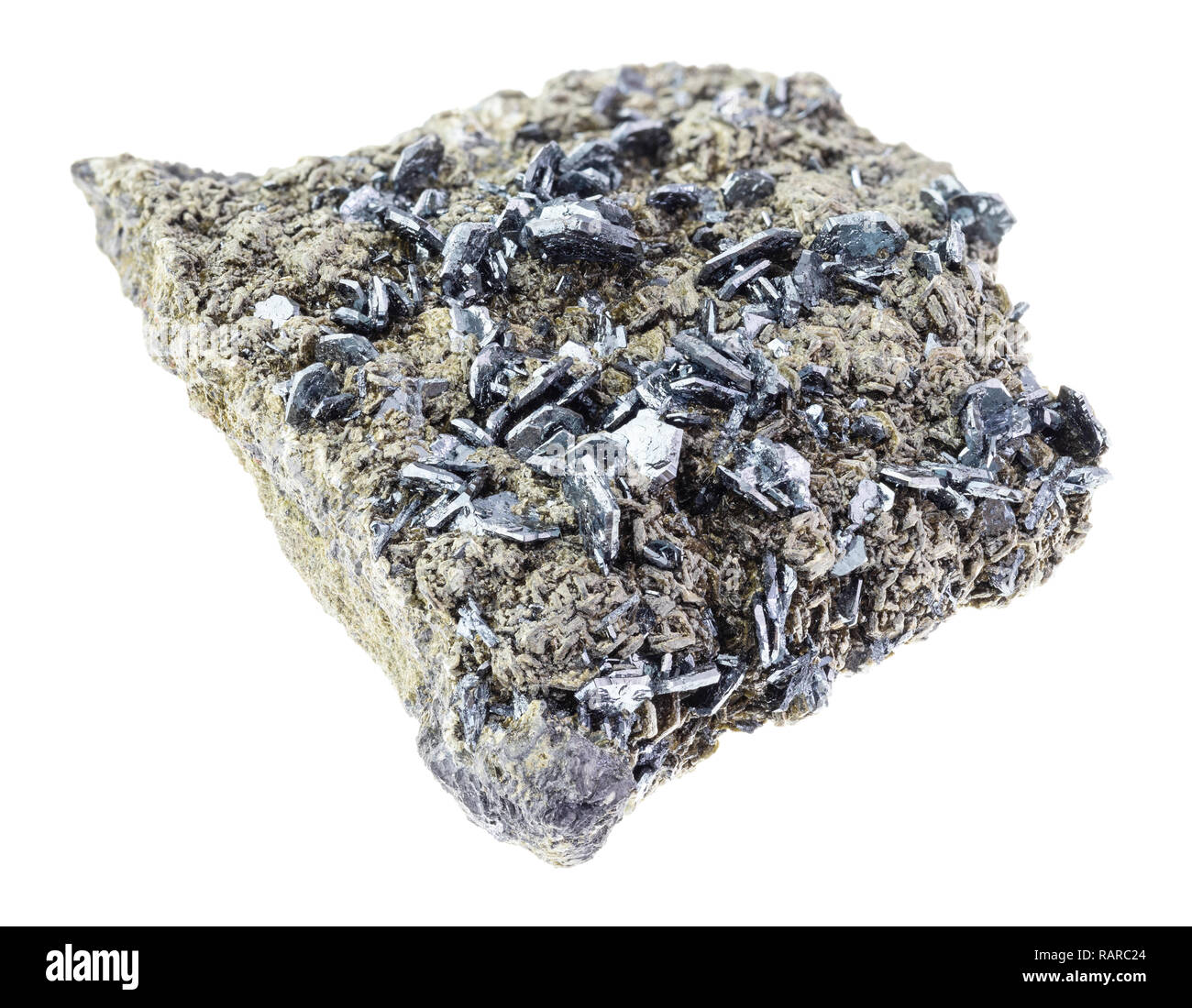 macro photography of natural mineral from geological collection