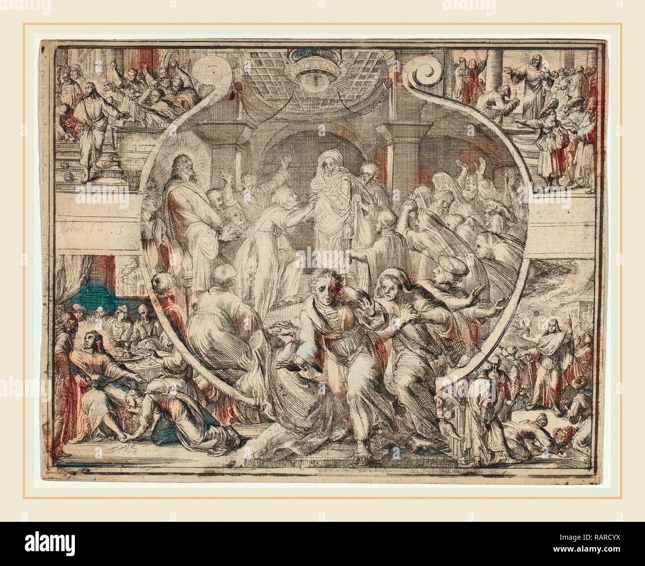 Romeyn de Hooghe, Raising of Lazarus with Scenes from the Life of ...
