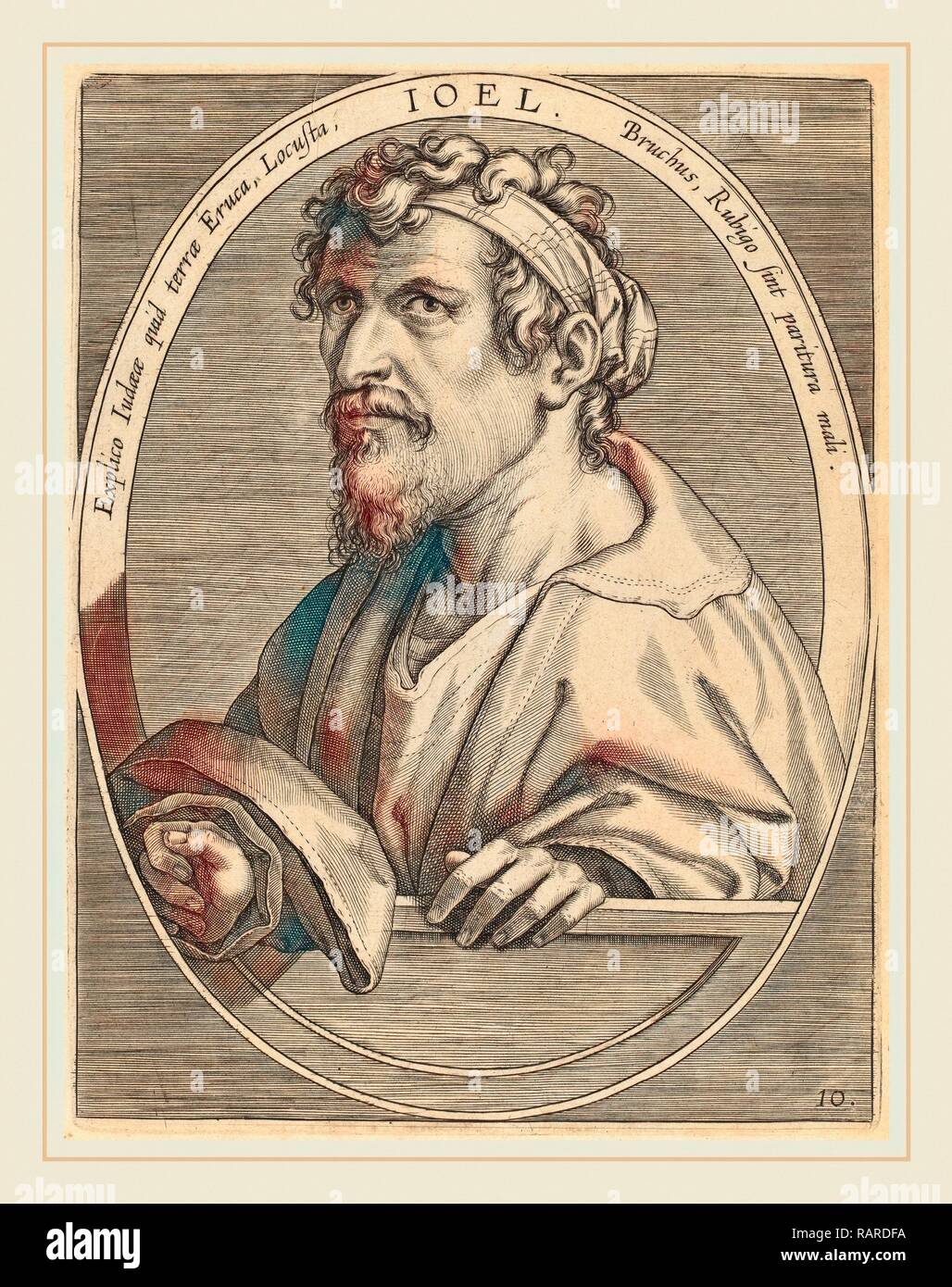 Theodor Galle after Jan van der Straet (Flemish, c. 1571-1633), Joel, published 1613, engraving on laid paper reimagined Stock Photo