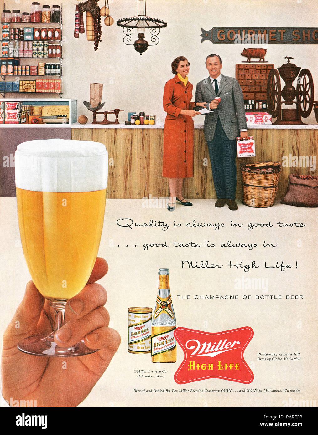 Miller high life ad hi-res stock photography and images - Alamy