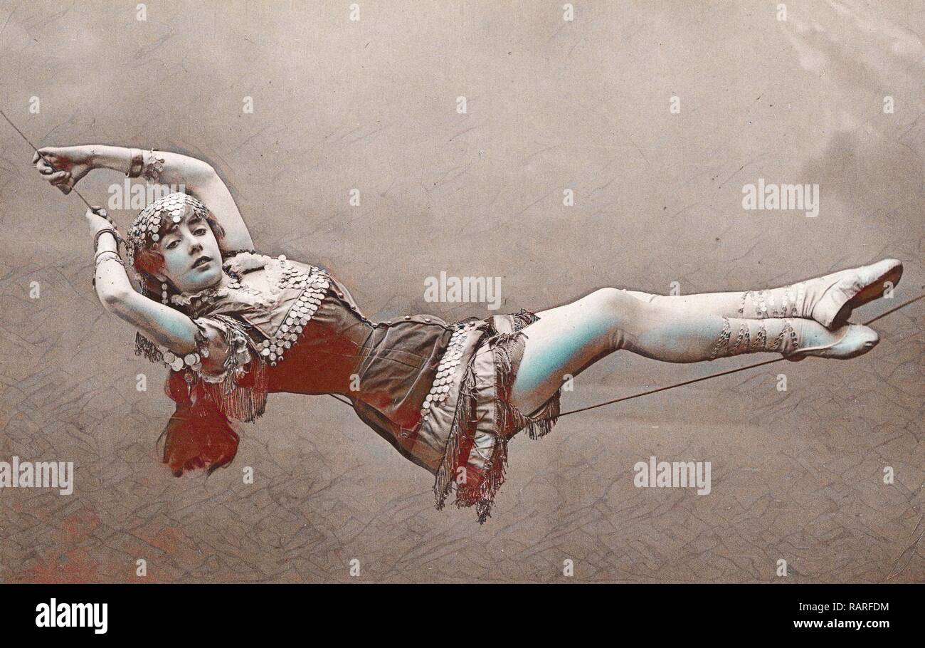 Rope dancer, Leonel Ricci, Wilhelm Otto, 1880 1888. Reimagined by