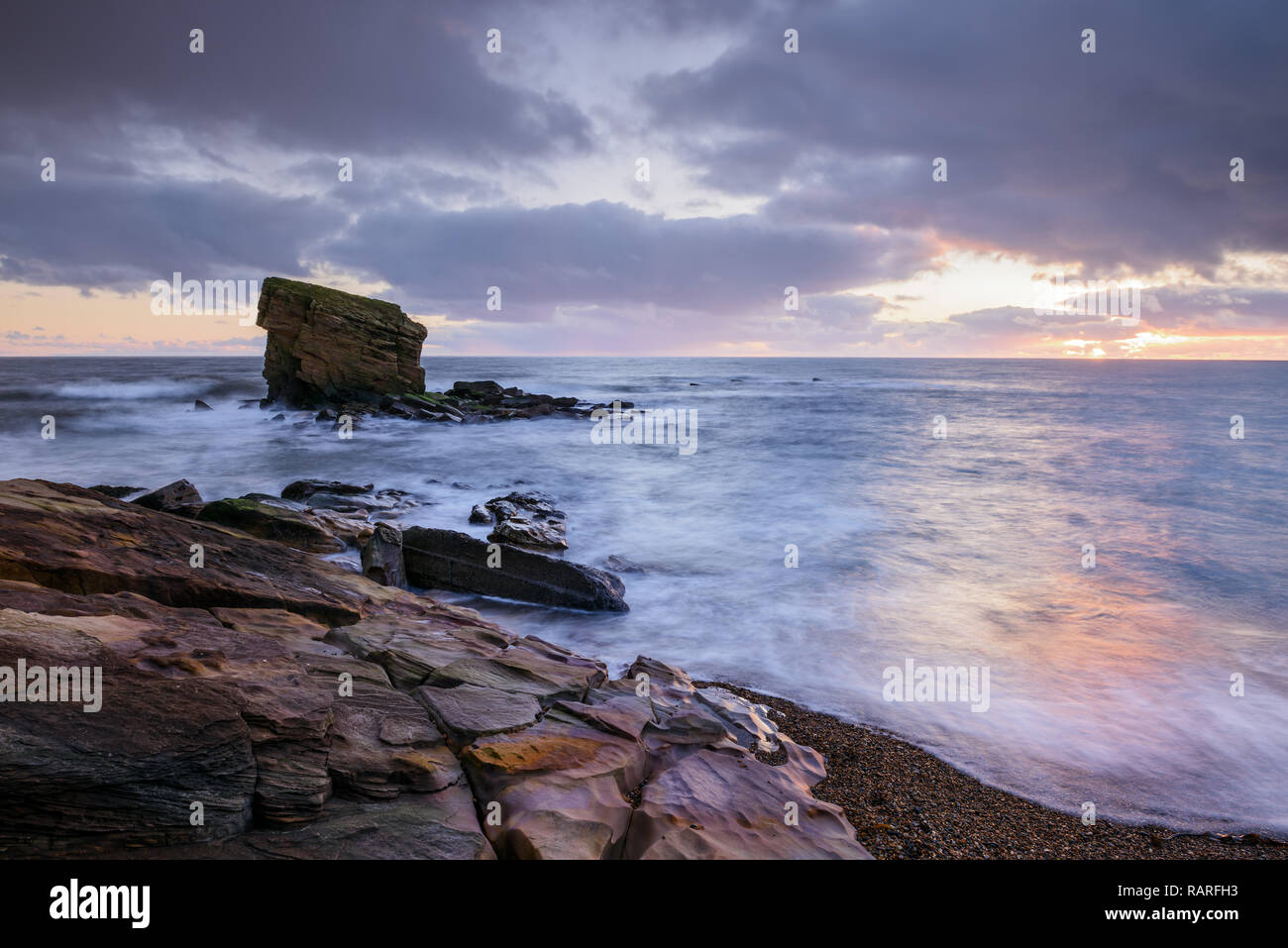 Charlie's Garden, Collywell Bay Stock Photo