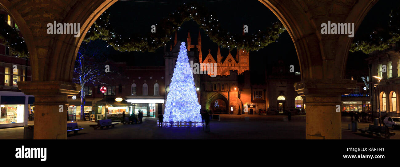 Cambridgeshire peterborough cathedral christmas hires stock