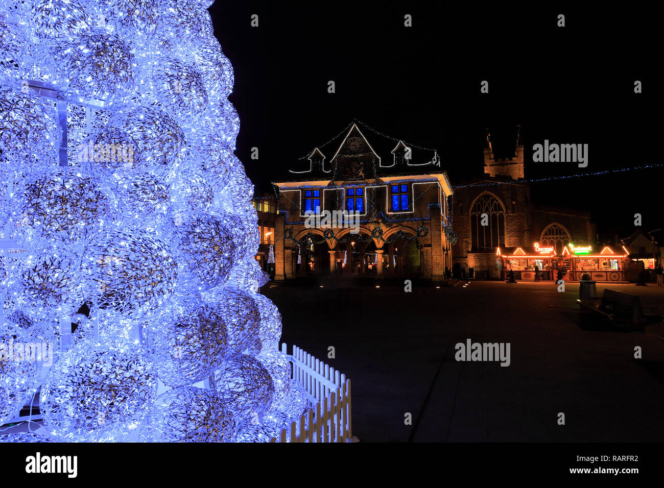 Cambridgeshire peterborough cathedral christmas hires stock