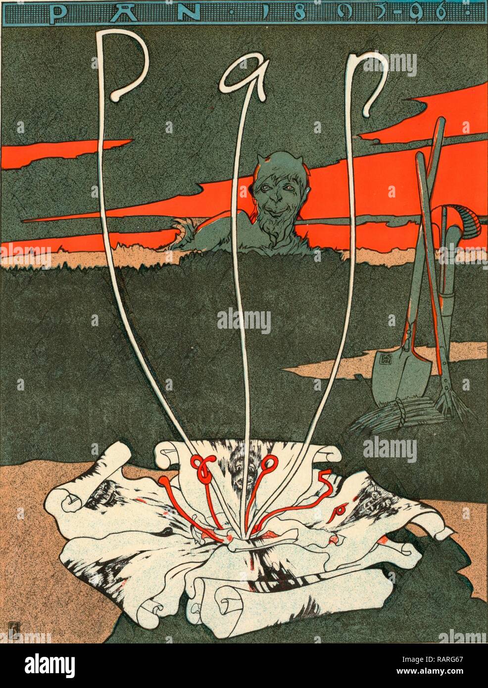 German poster for the magazine Pan. German artistic review, 1895 ...