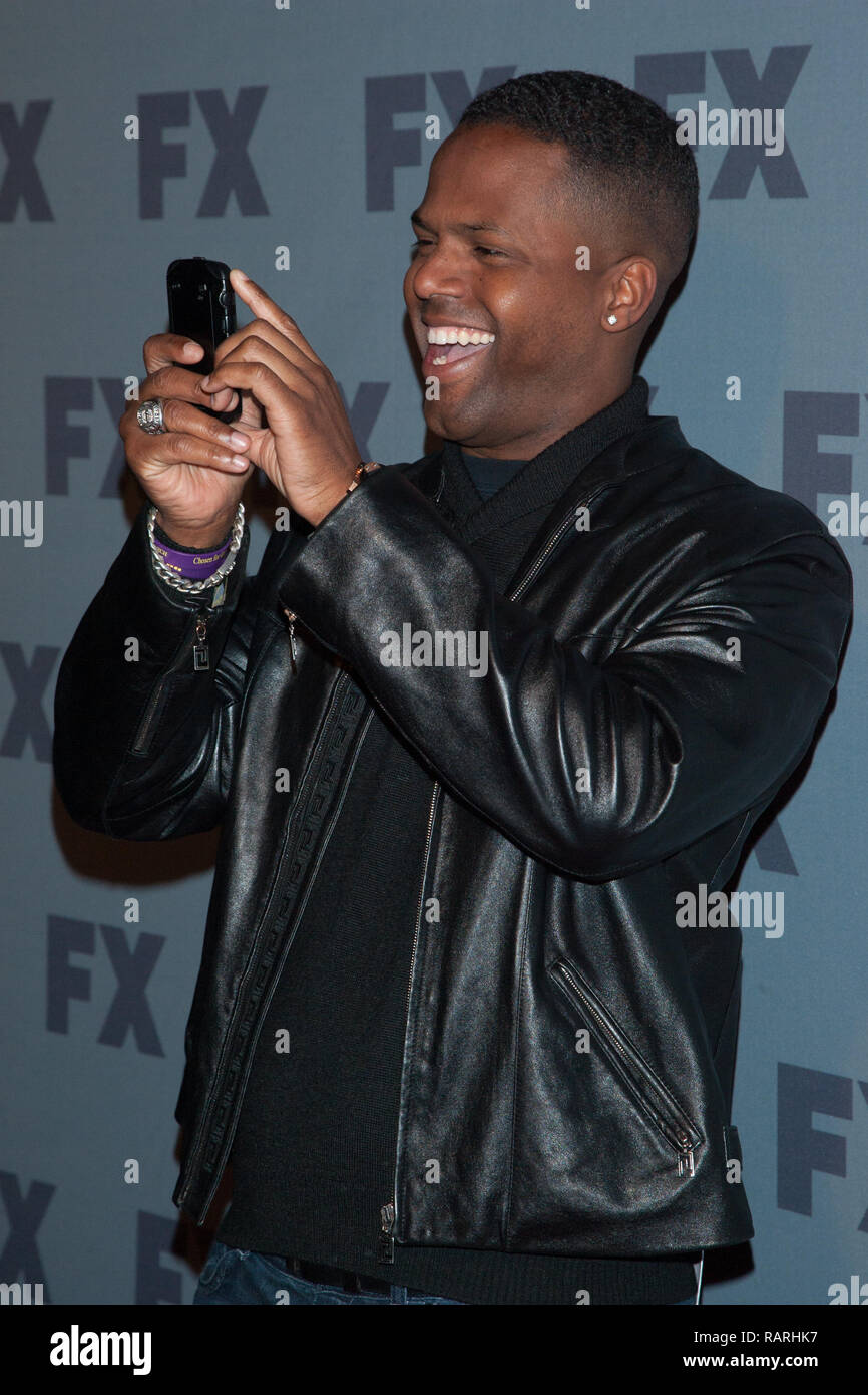 ‘Extra’ host A.J. Calloway attends the 2012 FX Ad Sales Upfront at Lucky Strike on March 29, 2012 in New York City. Stock Photo