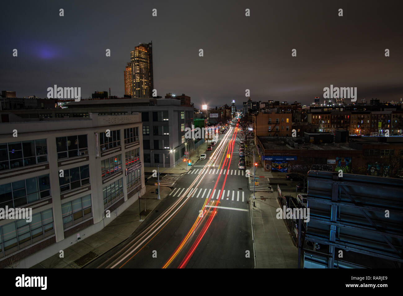 Rooftop view in Long Island Stock Photo Alamy