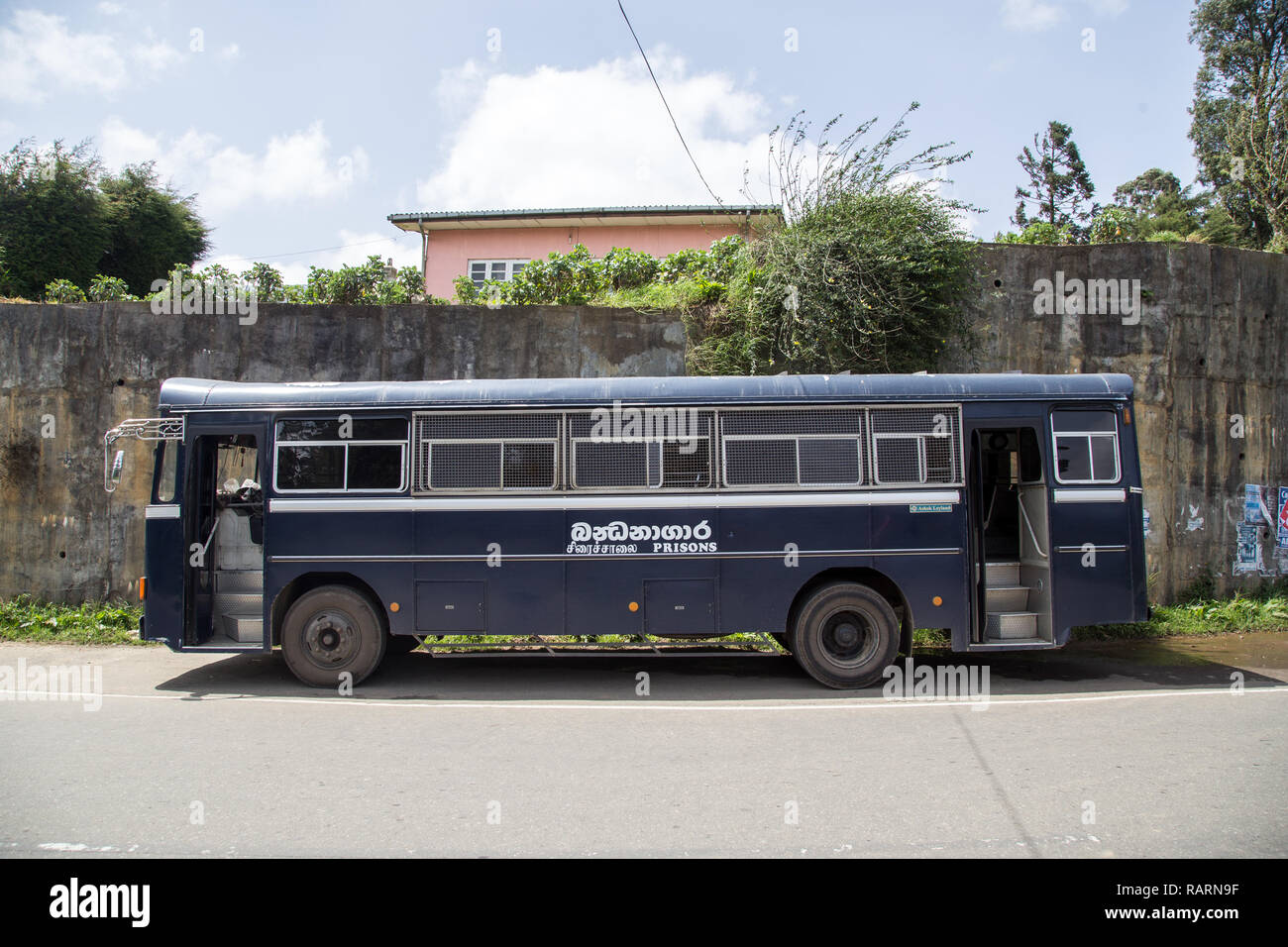 Sri Lankan Prisoner Transporter Stock Photo