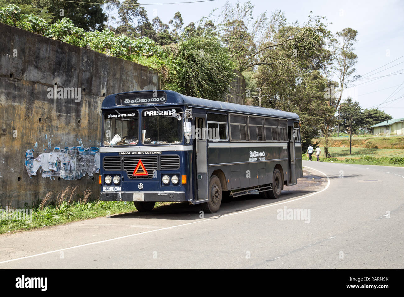 Sri Lankan Prisoner Transporter Stock Photo