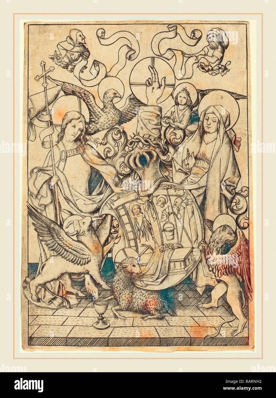 Master E.S. (German, active c. 1450-active 1467), Coat of Arms of the ...