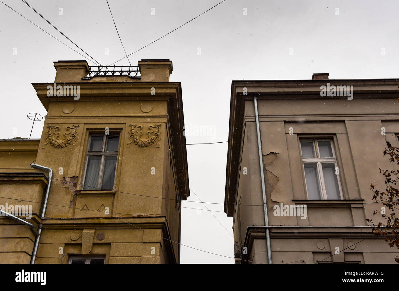 buildings in Petrovac na Mlavi Stock Photo