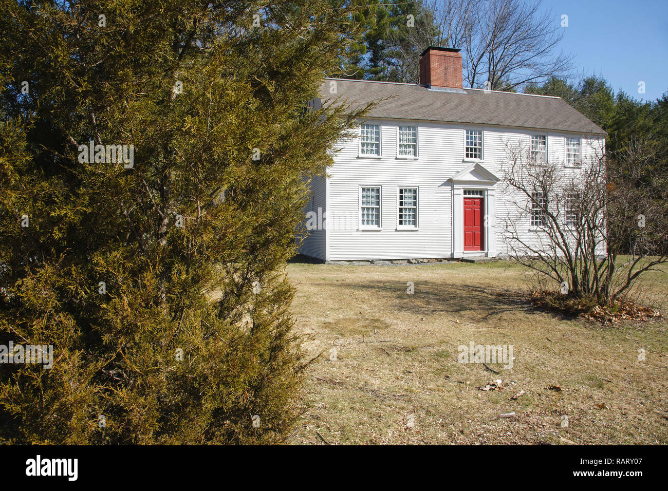 The Old eighteenth century Parsonage in the historical district of