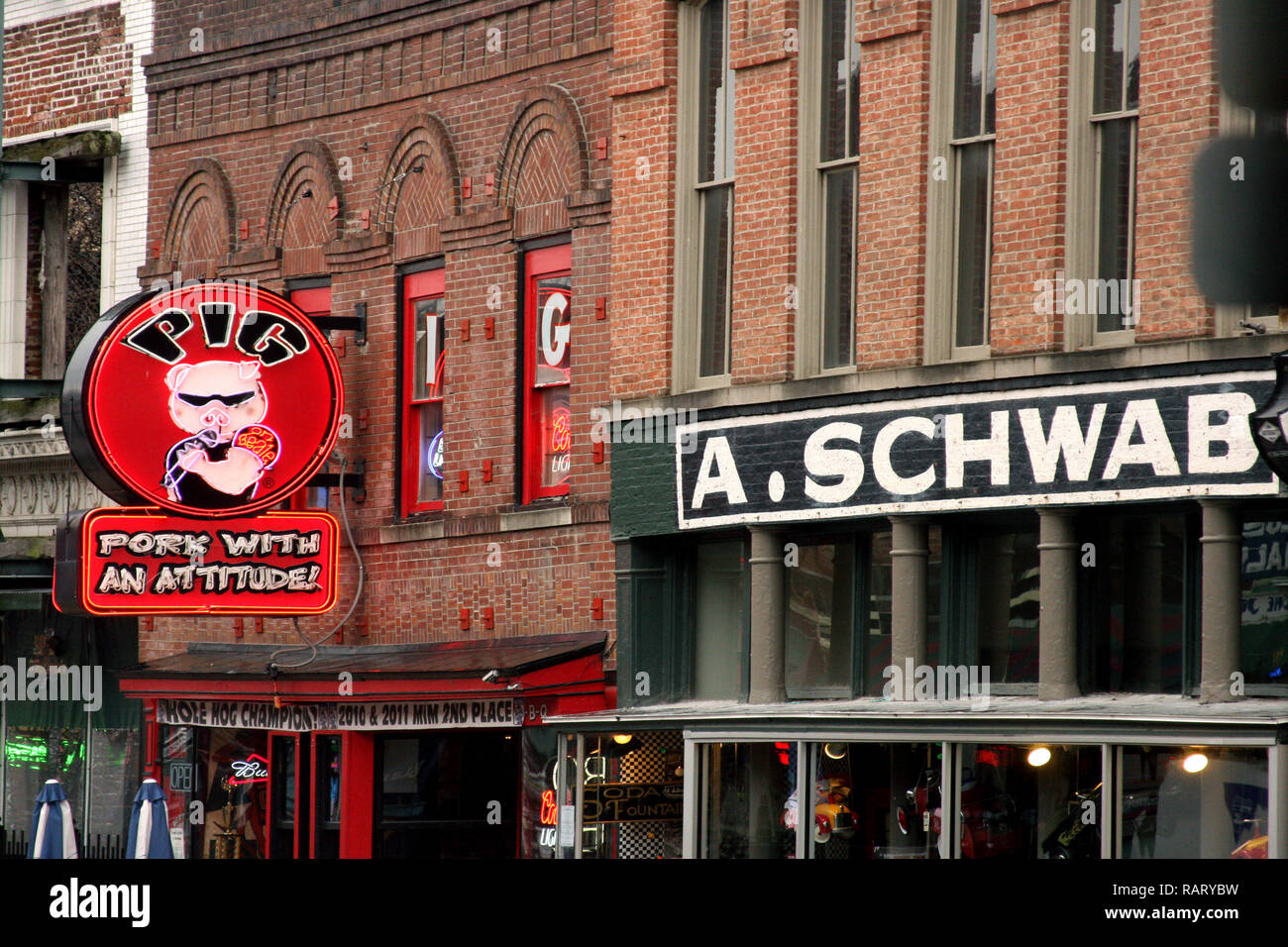 A. Schwab historical store in downtown Memphis, TN, USA Stock Photo Alamy