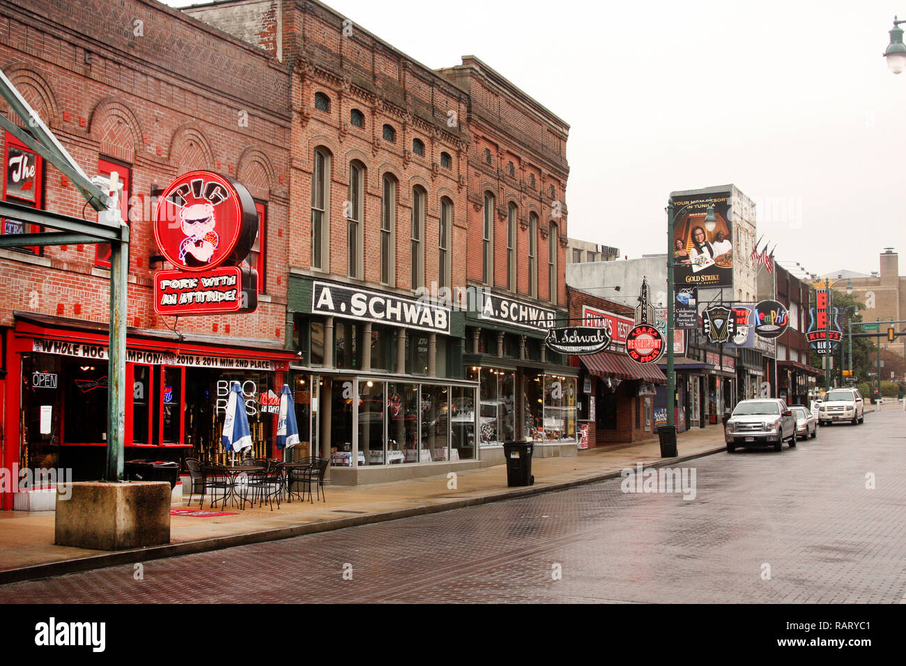 A. Schwab historical store in downtown Memphis, TN, USA Stock Photo - Alamy