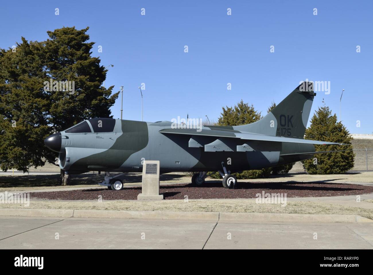 Vought A7D Corsair II wearing markings for the 138th Tactical Fighter