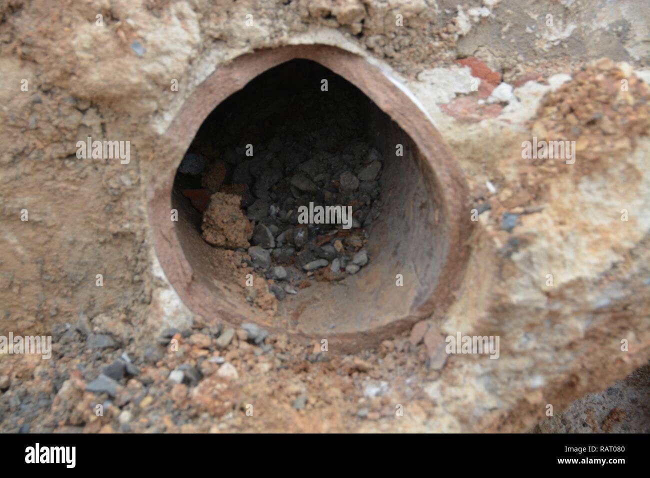 The sewer line upgrades at Fort Indiantown Gap are replacing old terra