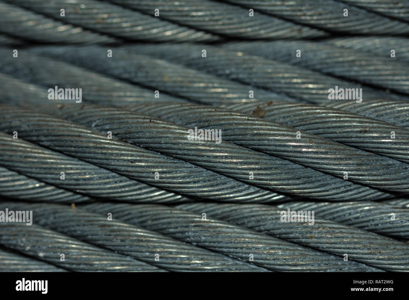 heavy wire rope close-up Stock Photo - Alamy