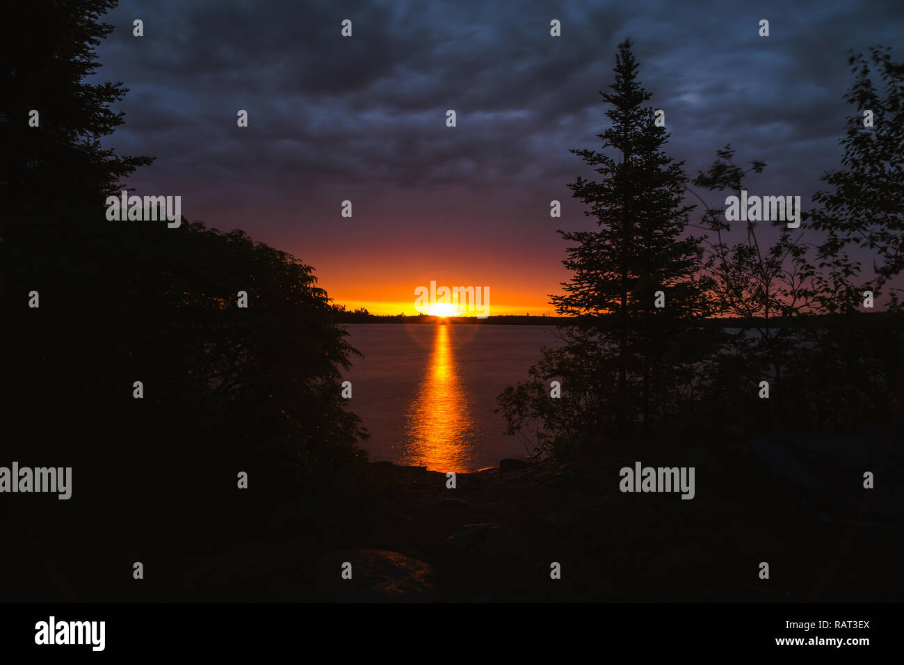 Morning Sunrise Over Minnesota Stock Photo Alamy