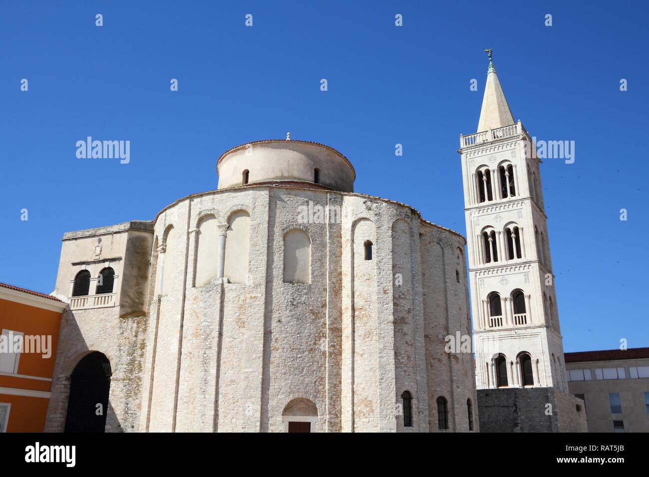 Croatia - Zadar in Dalmatia. St. Donatus church. Stock Photo