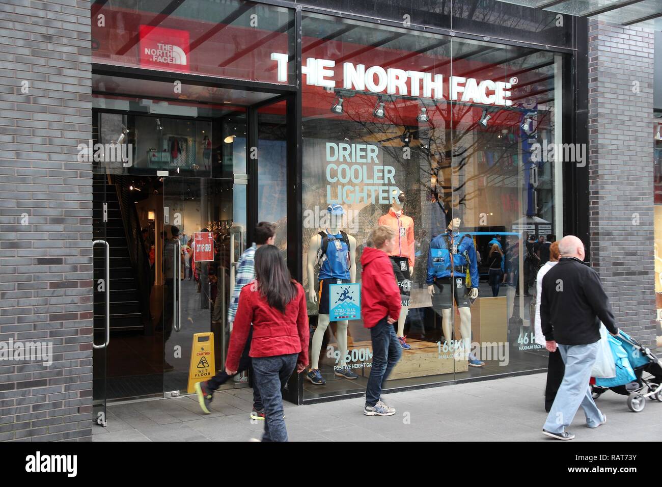 LIVERPOOL, UK - APRIL 20, 2013: The North Face store in Liverpool, UK. North  Face is an American outdoor products company founded in 1968 present in U  Stock Photo - Alamy