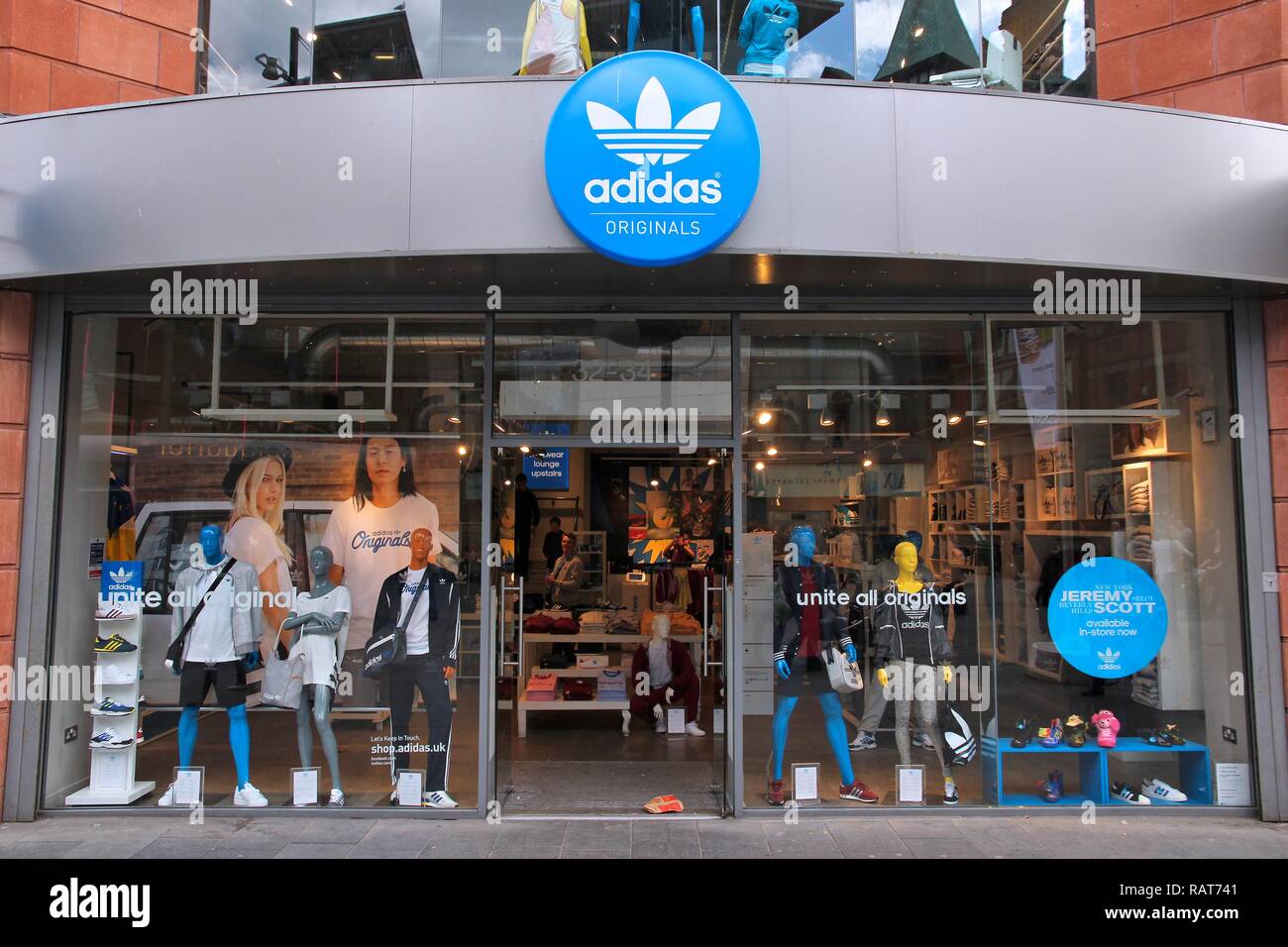 LIVERPOOL, UK - APRIL 20, 2013: Adidas store in Liverpool, UK. Adidas  corporation exists since 1924 and had EUR 14.5bn revenue in 2012 Stock  Photo - Alamy