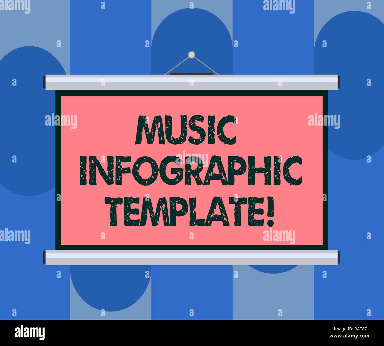 Handwriting text Music Infographic Template. Concept meaning representation of information in a