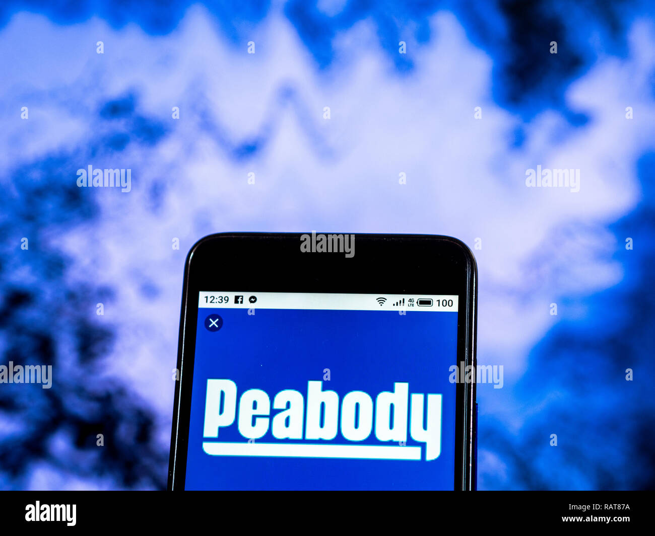 Peabody Energy Coal Mining Company Logo Seen Displayed On Smart Phone Stock Photo Alamy