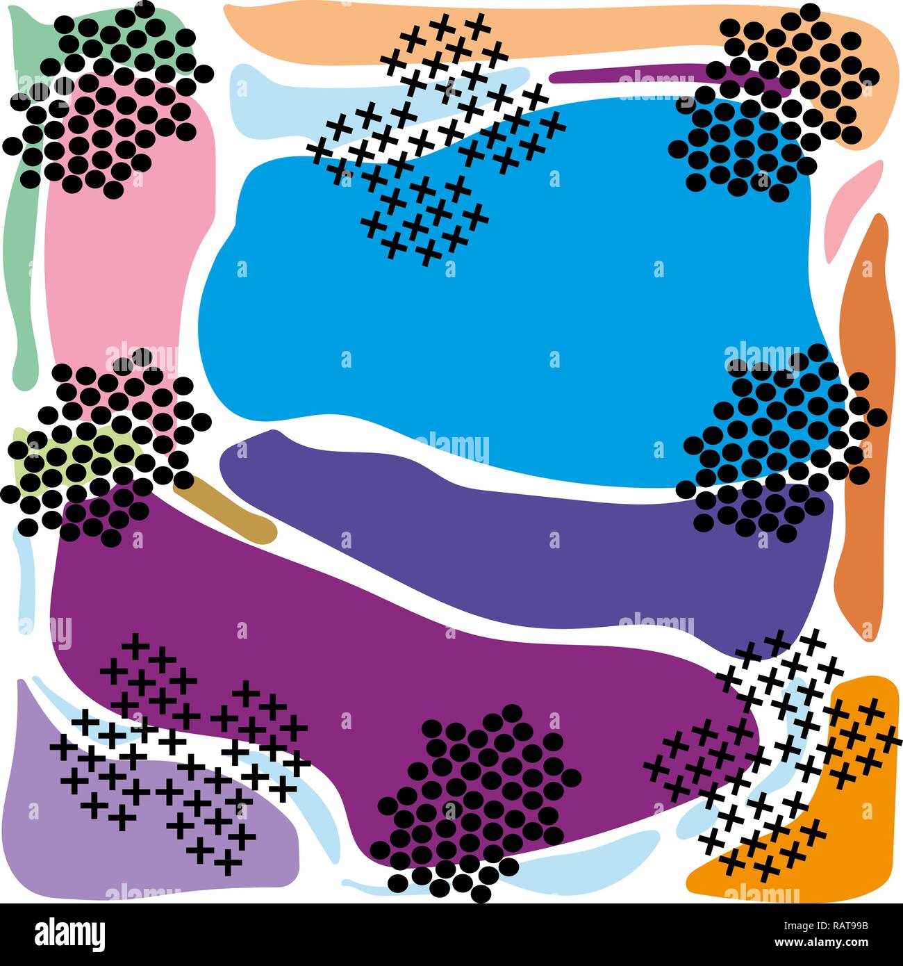 abstract colored background blue purple pink geometric Stock Vector