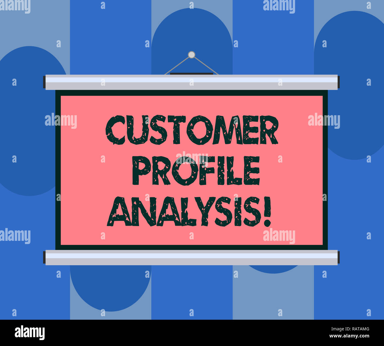 Customer Analysis Lettering Handwriting text Customer Profile Analysis. Concept meaning customer ...